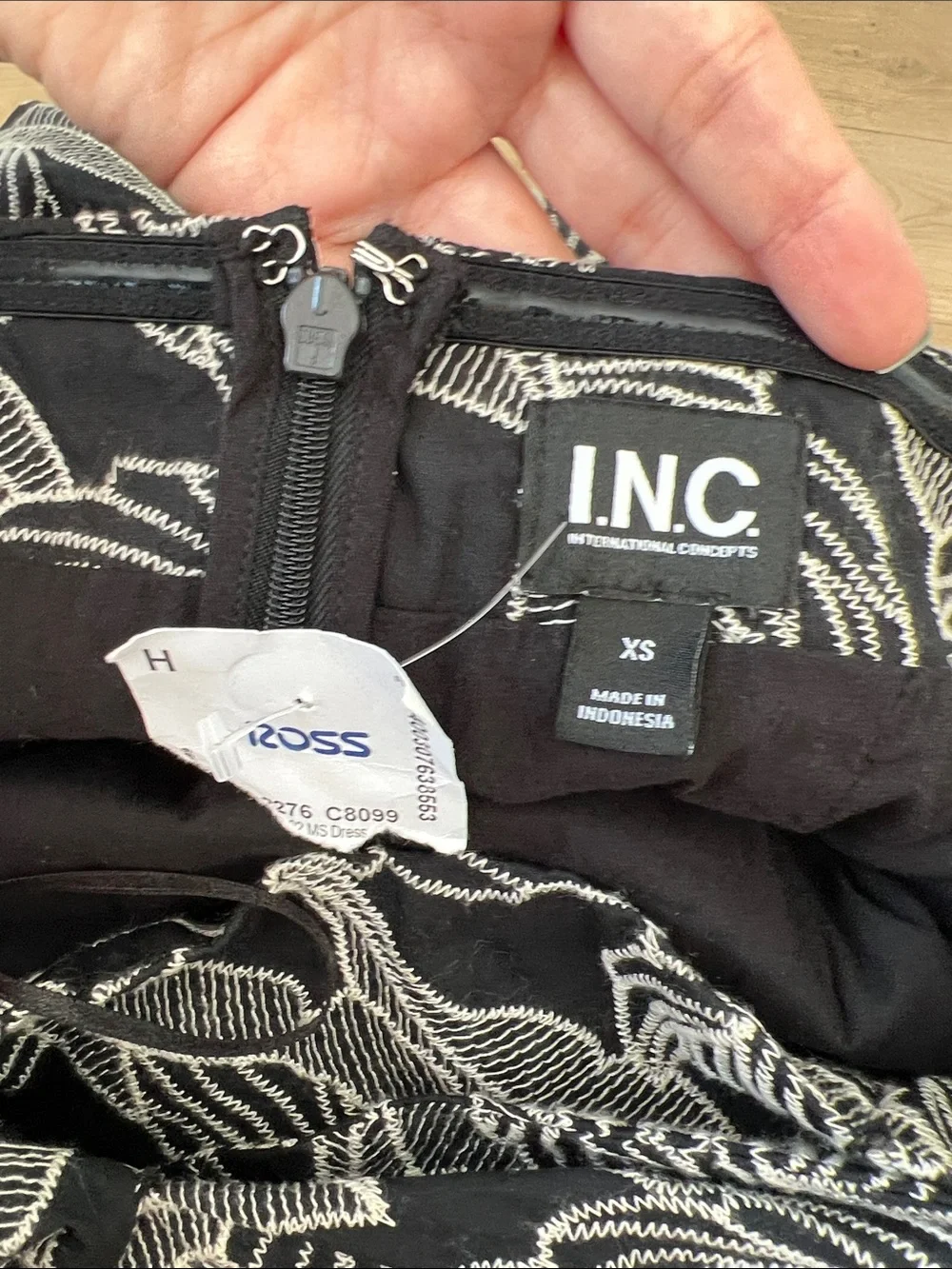 NEW INC International Concepts Sz XS Botanical Cotton